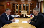 Губернатор Брянской области Александр Богомаз встретился с заместителем председателя правительства РФ Маратом Хуснуллиным